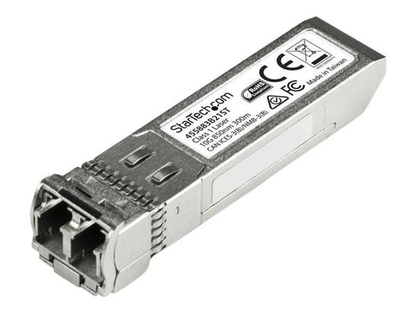 StarTech.com HPE 455883-B21 Compatible SFP+ Module, 10GBASE-SR, 10GbE Multi Mode (MMF) Fiber Optic Transceiver, LC 300m, 850nm, DDM, HPE 6120XG, 61...