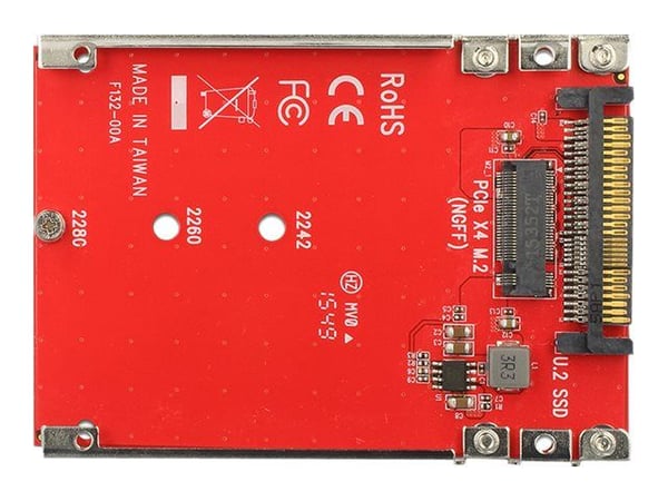 Delock Converter U.2 Mini SAS HD SFF-8639 > M.2 Key M PCIe med 2,5" ramme 7 mm (62725)