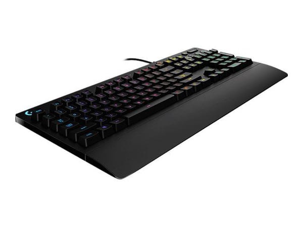 Logitech G 920-008090, Täysikokoinen (100 %), Langallinen, USB, QWERTY, RGB LED, Musta