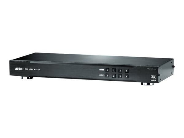 ATEN VanCryst 4 x 4 4K HDMI Matrix Switch VM0404HA - Video/audio switch - stasjonær, rackmonterbar