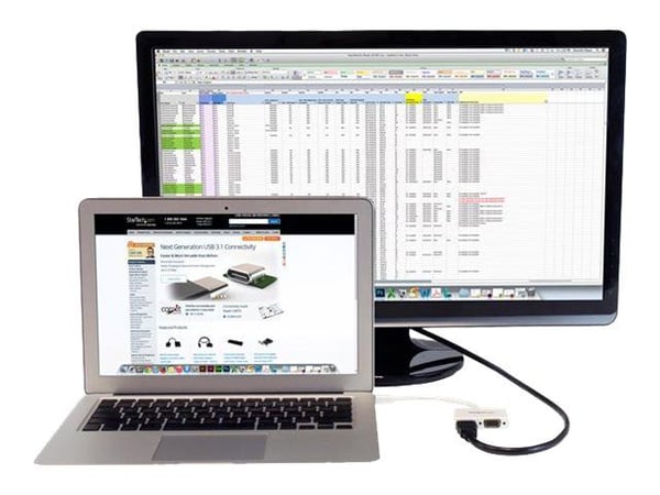 StarTech.com MDP2HDVGAW, 0,15 m, 1920 x 1200 pikseliä, 1080p, Valkoinen, Passiivinen videomuunnin, 0 - 60 °C