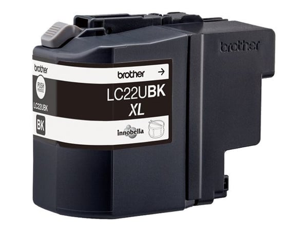 Brother LC22UBK - XL - svart - original - bläckpatron - för Brother DCP-J785DW, DCP-J785DWXL, MFC-J985DW