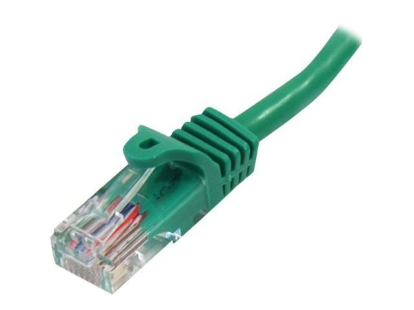 Startech 5m Green Cat5e / Cat 5 Snagless Ethernet Patch Cable 5 m - Nettverkskabel - RJ-45 (hann) til RJ-45 (hann) - 5 m - UTP - CAT 5e - uten hind...