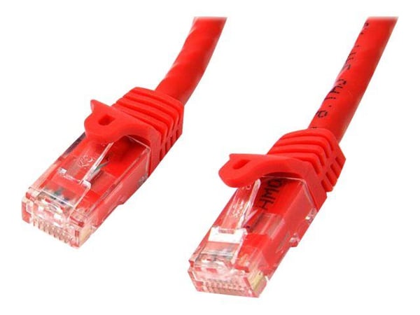 Startech 7m CAT6 Ethernet Cable, 10 Gigabit Snagless RJ45 650MHz 100W PoE Patch Cord, CAT 6 10GbE UTP Network Cable w/Strain Relief, Red, Wiring is...