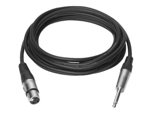 VivoLink - Lydkabel - XLR3 hann til stereojakk hann - 1 m - svart