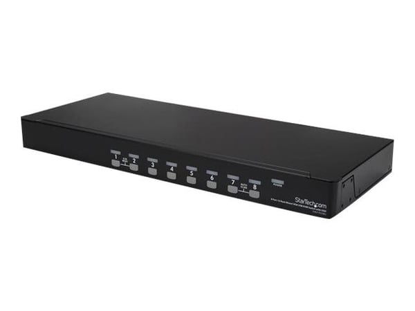 StarTech.com 8 Port 1U Rackmount USB KVM Switch Kit with OSD and Cables - Rack mount KVM - VGA KVM Switch - 8 Port KVM Switch (SV831DUSBUK) - Omkop...
