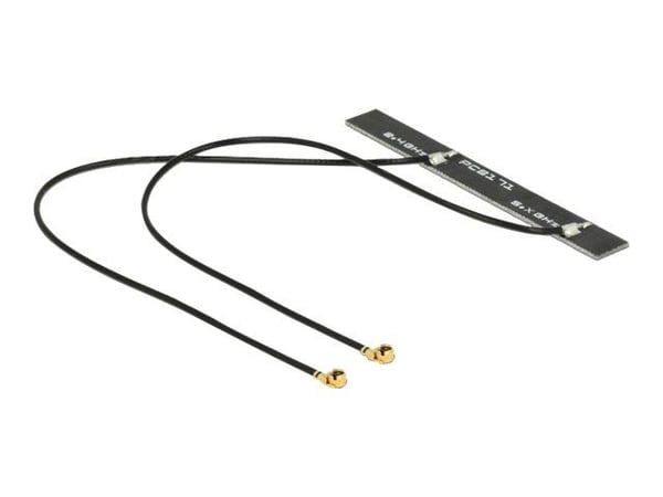 DeLOCK WLAN 802.11 ac/a/h/b/g/n Twin - Antenni - PCB - Wi-Fi - 5 dBi - sisäinen