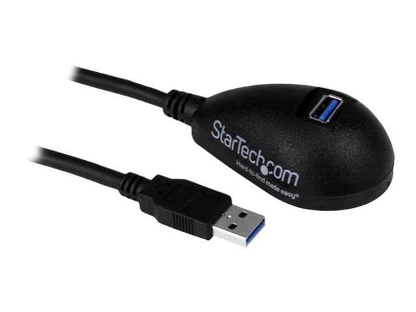 StarTech 5ft SuperSpeed USB 3.0 Extension Cable for Desktop - STP - USB-A Male to USB-A Female Cable for Computer - Black (USB3SEXT5DKB) - USB-forl...