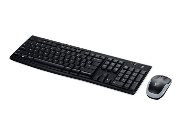 Logitech MK270 Wireless Combo - Tastatur- og mussett - trådløs - 2.4 GHz - Italiensk