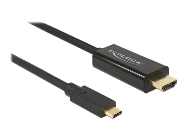 Delock - Ulkoinen videosovitin - Parade PS176 - USB-C - HDMI - musta - vähittäismyyntipakkaus