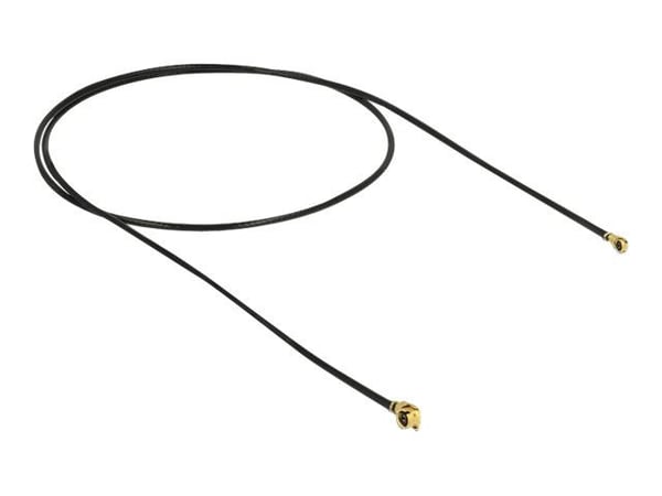 Delock - Antennikaapeli - MHF/U.FL-liitin kulmautuneena MHF4/HSC-liittimeen kulmautuneena - 40 cm - koaksiaalinen - musta