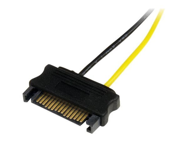 StarTech.com SATPCIEXADAP, SATA 15-pinninen, PCI-E (6-pin), 0,15 m, Uros, Uros, Suora