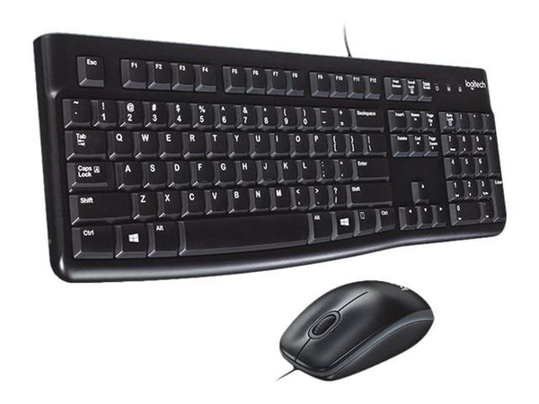 Logitech Desktop MK120 - Tastatur- og mussett - USB - Spansk