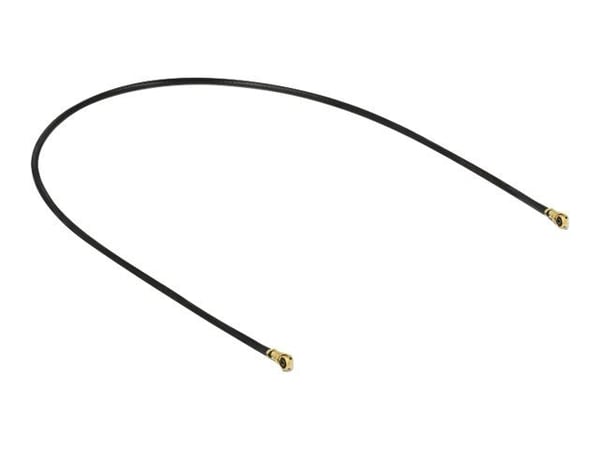 Delock - Antennekabel - MHF4/HSC plugg vinklet til MHF4/HSC plugg vinklet - 20 cm - koaksial - svart