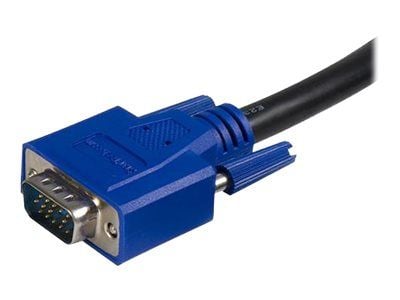 StarTech 2-in-1 USB KVM Cable - Keyboard / video / mouse / USB cable - HD-15 (VGA), USB Type B (M) to USB, HD-15 (VGA) - 6 ft - SVUSB2N1_6 - Tastat...