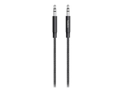 Belkin MIXIT Aux Cable - Lydkabel - mini-phone stereo 3.5 mm hann til mini-phone stereo 3.5 mm hann - 1.22 m - svart