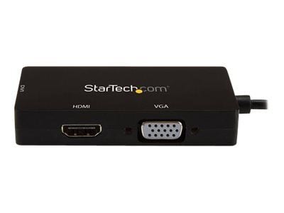 Startech 4K USB C to HDMI, VGA & DVI Multi Port Video Display Adapter for Mac / Windows Laptop & Monitor (CDPVGDVHDBP) - Video adapter - USB-C hann...