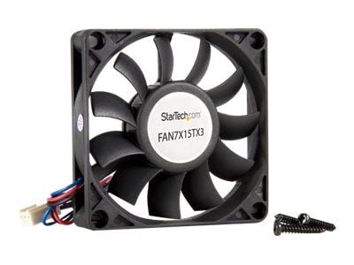 Startech 70x15mm Replacement Ball Bearing Computer Case Fan w/ TX3 Connector - 3 pin case Fan - TX3 Fan - 70mm Fan (FAN7X15TX3) - Kabinettvifte - 7...