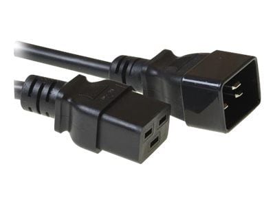 MicroConnect - Strømkabel - IEC 60320 C19 til IEC 60320 C20 - 16 A - 3 m - lajiteltu