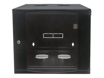 Intellinet Network Cabinet, Wall Mount (Double Section Hinged Swing Out), 6U, Usable Depth 235mm/Width 465mm, Black, Flatpack, Max 30kg, Swings out...