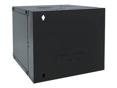Intellinet Network Cabinet, Wall Mount (Double Section Hinged Swing Out), 15U, Usable Depth 385mm/Width 465mm, Black, Flatpack, Max 30kg, Swings ou...