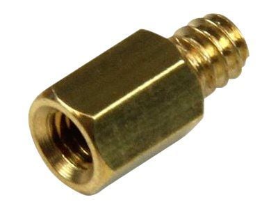 Startech Metal Jackscrew Standoffs #6-32 - Jackscrew standoff - 0.2 in (pack of 50) - SCREWNUTM - Skrueavstandsstykke - 0.4 cm (en pakke 50) - for ...