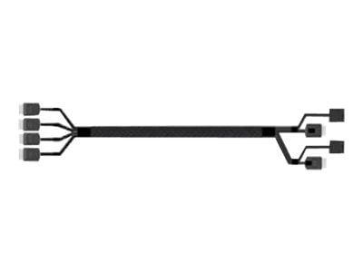 Intel - SATA/SAS-kabel - 4i MiniLink SAS (SFF-8611) (hane) rak till 4i MiniLink SAS (SFF-8611) (hane) högervinklad - 75.5 cm