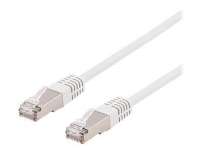 DELTACO SFTP-610VH - Koblingskabel - RJ-45 (hann) til RJ-45 (hann) - SFTP - CAT 6 - halogenfri, formstøpt - hvit