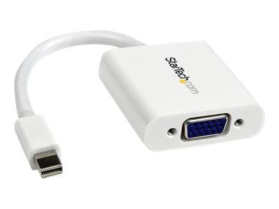 StarTech.com Mini DisplayPort til VGA-adapter - Hvit - 1080p - Thunderbolt til VGA-skjermadapter - Mini DP til VGA-konverter (MDP2VGAW) - Videotran...