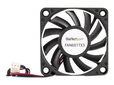 StarTech.com FAN6X1TX3, Tuuletin, 6 cm, 4000 RPM, musta