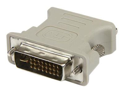 StarTech DVI to VGA Cable Adapter - DVI (M) to VGA (F) - 1 Pack - Male DVI to Female VGA (DVIVGAMF) - VGA-adapter - DVI-I (hann) til HD-15 (VGA) (h...