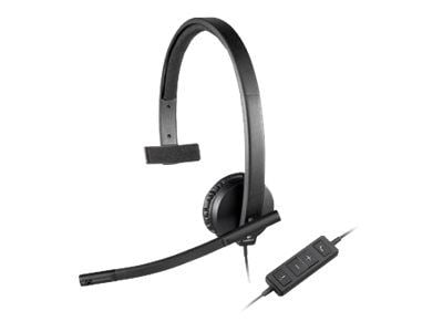 Logitech USB Headset H570e - Headset - på øret - kabling