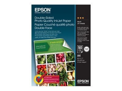 Epson Double-Sided Photo Quality Inkjet Paper - Matt - A4 (210 x 297 mm) - 140 g/m² - 50 ark fotopapir - for EcoTank ET-2650, 2750, 2751, 4750; Wor...