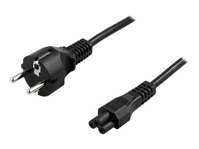 DELTACO DEL-109C-50 - Strømkabel - CEE 7/7 (han) lige til IEC 60320 C5 lige - AC 250 V - 2.5 A - 50 cm - lajitelma