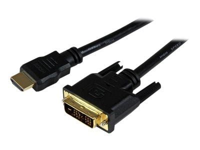 Startech 1.5m HDMI to DVID Cable M/M - Adapterkabel - DVI-D hann til HDMI hann - 1.5 m - skjermet - svart