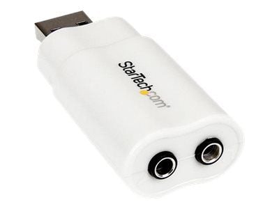 StarTech USB to Stereo Audio Adapter Converter - USB stereo Adapter - USB External sound Card - Laptop sound Card (ICUSBAUDIO) - Lydkort - stereo -...