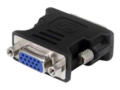 StarTech DVI to VGA Cable Adapter - Black - M/F - DVI-I to VGA Converter Adapter (DVIVGAMFBK) - VGA-adapter - DVI-I (hann) til HD-15 (VGA) (hunn) -...