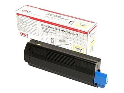 OKI - Suuri kapasiteetti - keltainen - alkuperäinen - värikasetti - C5150n, 5250dn, 5250n, 5450dn, 5450n, 5500n, 5510 MFP, 5510n MFP, 5540 MFP, 554...