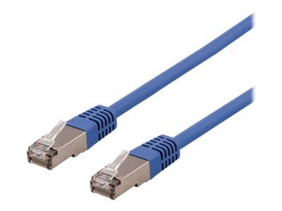 DELTACO SFTP-60BH - Koblingskabel - RJ-45 (hann) til RJ-45 (hann) - SFTP - CAT 6 - halogenfri, formstøpt - blå