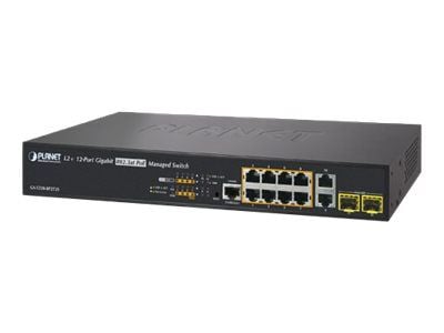 PLANET GS-5220-8P2T2S, Hallittu, L2+, Gigabit Ethernet (10/100/1000), Power over Ethernet -tuki, Telineasennus, 1U