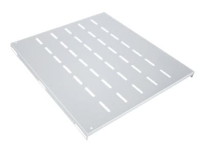Intellinet 19" Fixed Shelf, 1U, 345mm Depth, Max 100kg, Grey - Rack-hylle - grå, RAL 7035 - 1U - 19"