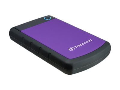 Transcend StoreJet 25H3P - Harddisk - 4 TB - ekstern (bærbar) - 2.5" - USB 3.0 - 256-bit AES - purpur