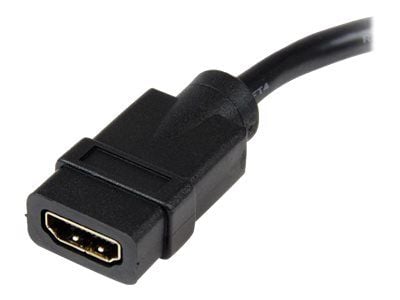 Startech 8in HDMI to DVI-D Video Cable Adapter - HDMI Female to DVI Male - HDMI to DVI Dongle Adapter Cable (HDDVIFM8IN) - Video adapter - HDMI hun...