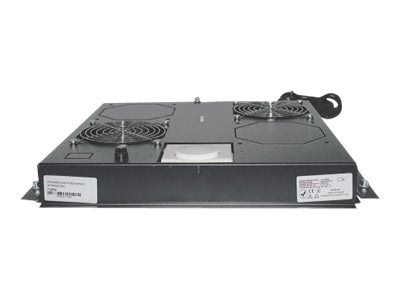 Intellinet 2-Fan Ventilation Unit for 19" Racks, Roof Mount, with Thermostat, Black - Systemviftebrett - med 2 kjølevifter - AC 220/240 V - svart, ...