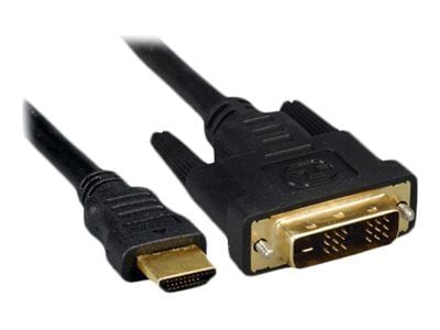 MicroConnect - Adapterkabel - HDMI hann til DVI-D hann - 5 m - svart