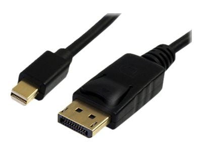 MicroConnect - DisplayPort-kabel - Mini DisplayPort (hann) til DisplayPort (hann) - 3 m - 4K-støtte - svart
