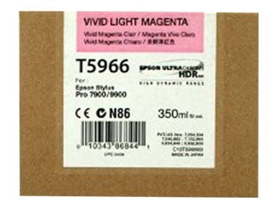 Epson T5966 - 350 ml - livlig lys magenta - original - blekkpatron - for Stylus Pro 7890, Pro 7900, Pro 9890, Pro 9900, Pro WT7900