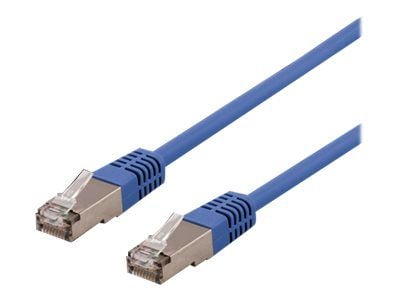 DELTACO STP-61BAU - Liitäntäkaapeli - RJ-45 (han) til RJ-45 (han) - 1 m - U/FTP - CAT 6a - halogenfri, formet - blå