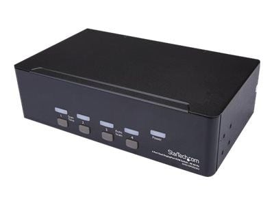 Startech DisplayPort KVM - 4 port - 4K 60Hz - Dual Monitor KVM - DisplayPort Switch - KVM DisplayPort - Desktop KVM Switch (SV431DPDDUA2) - KVM / l...
