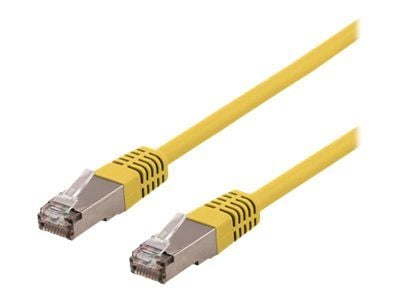 DELTACO SFTP-63GLH - Koppeledning - RJ-45 (hann) til RJ-45 (hann) - 3 m - SFTP - CAT 6 - halogenfri, formet - gul